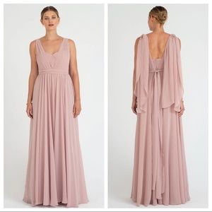 Jenny Yoo Mira Dress in Whipped Apricot, Sz 6